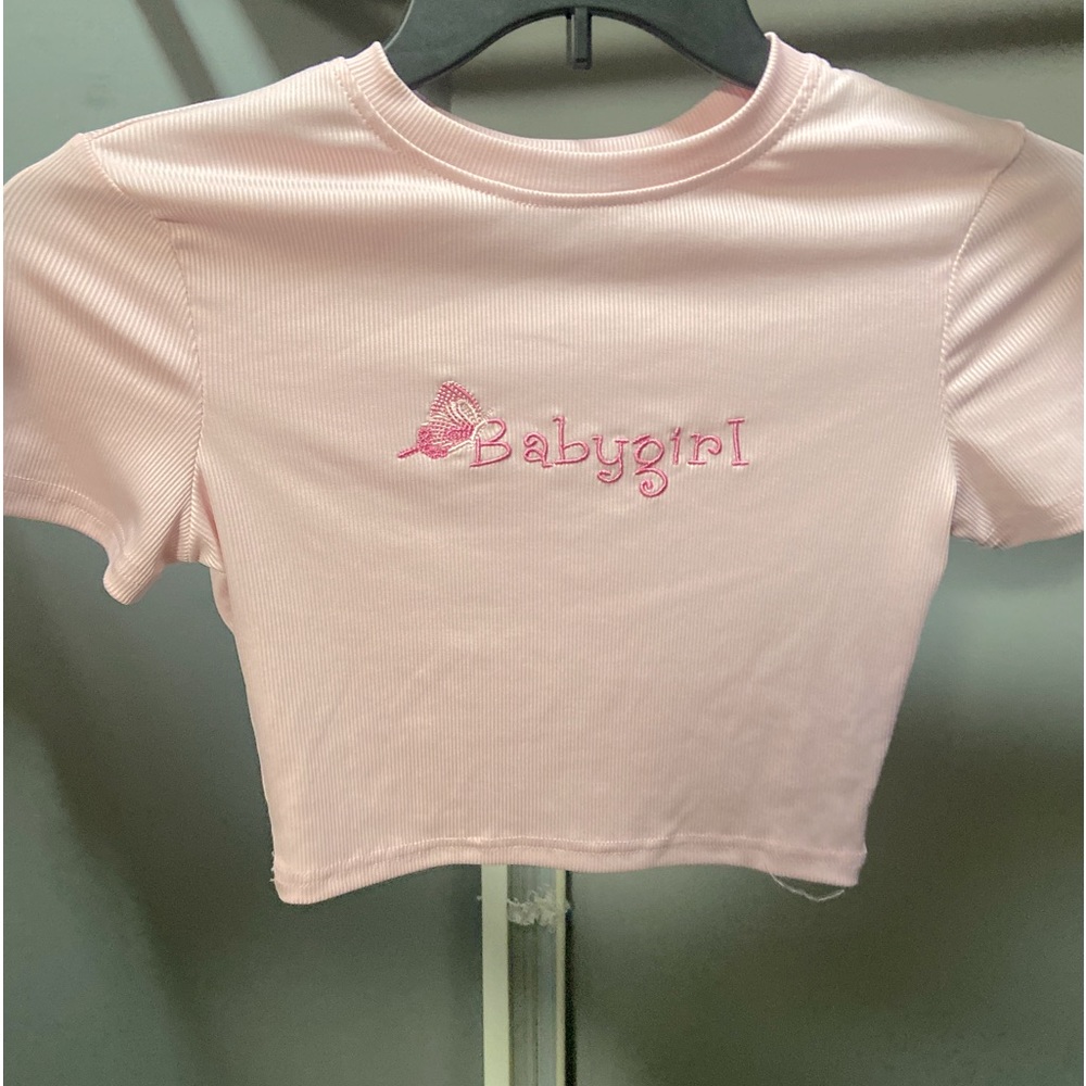 SHEIN Crop Top (baby pink)